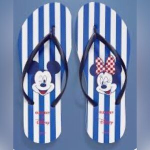 NWT Old Navy Disney Mickey and Minnie Flip Flops